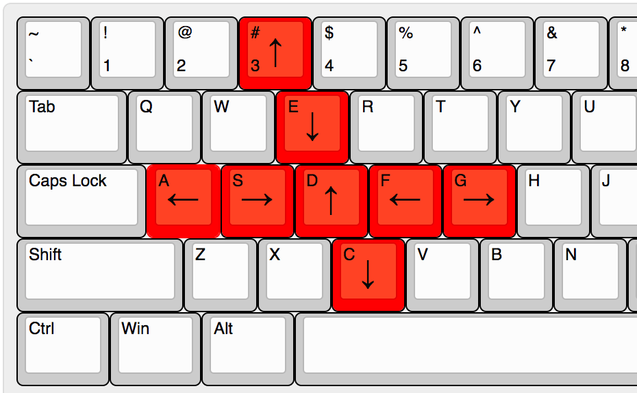 wideNES keyboard controls